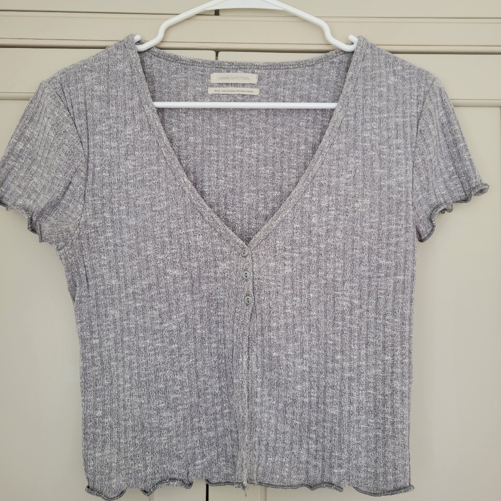 Urban Outfitters Gray Top Size Medium